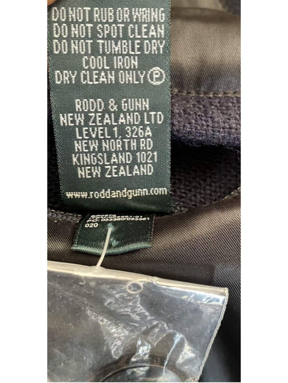 Rodd & Gunn Wallingford Bomber Jacket Mens XL Navy Wool Cotton Italian Fabric - Picture 10 of 14